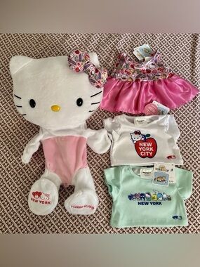 Hello Kitty Build A Bear New York NYC Exclusive Bab Sanrio Unstuffed